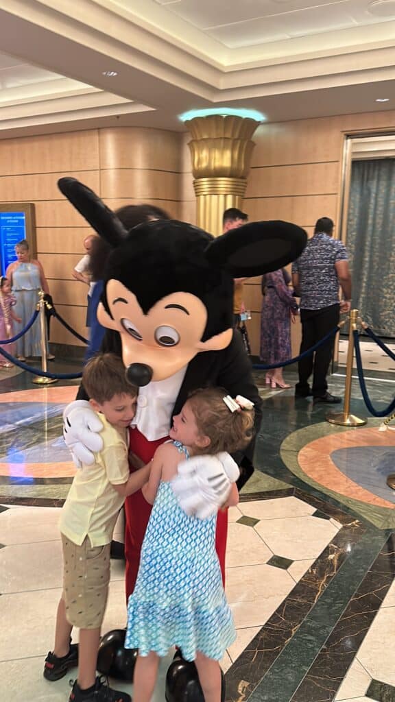 Mickey Mouse Character Meeting on Disney Cruise